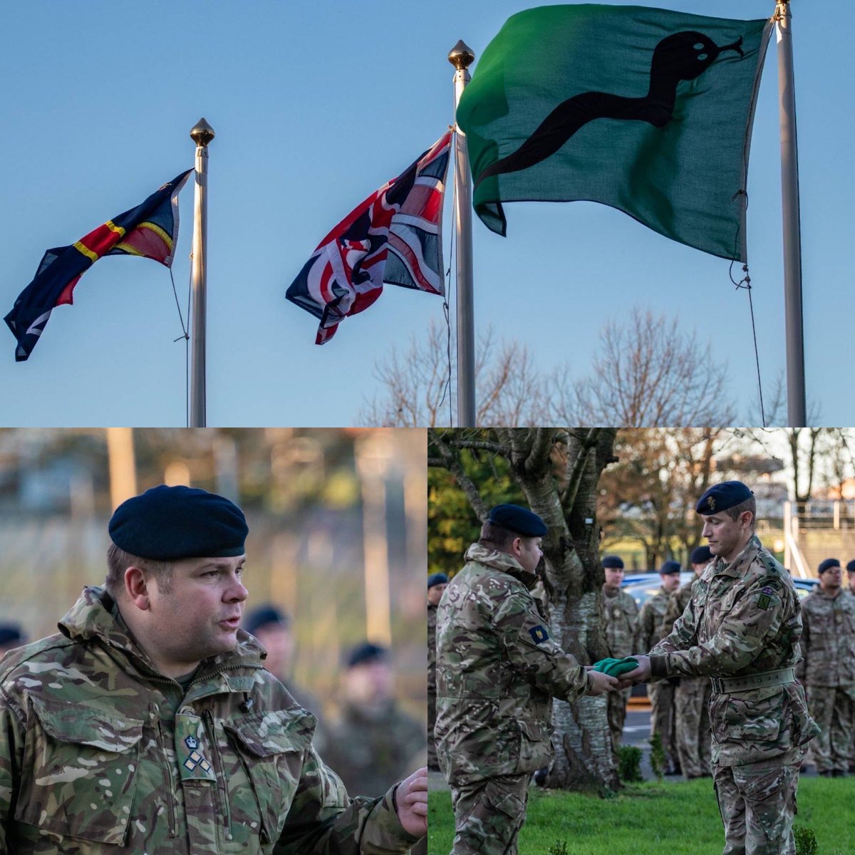 5th Battalion REME (@5bnreme) on Twitter photo Yesterday afternoon 5 Bn REME welcomed <a href="/101_Op_Sust_Bde/">Iron Vipers</a> Commander, Brigadier C Hanson CBE to mark us joining his Brigade. The Brigade standard was raised over BHQ and the Commander addressed the Battalion. Yesterday afternoon 5 Bn REME welcomed <a href="/101_Op_Sust_Bde/">Iron Vipers</a> Commander, Brigadier C Hanson CBE to mark us joining his Brigade. The Brigade standard was raised over BHQ and the Commander addressed the Battalion.