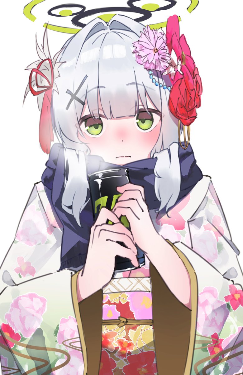 ブルアカ「#ブルアカ ハレ、あったかい飲み物だよ! 」|HEIMのイラスト