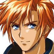 1boy solo male focus blue eyes orange hair looking at viewer smile  illustration images