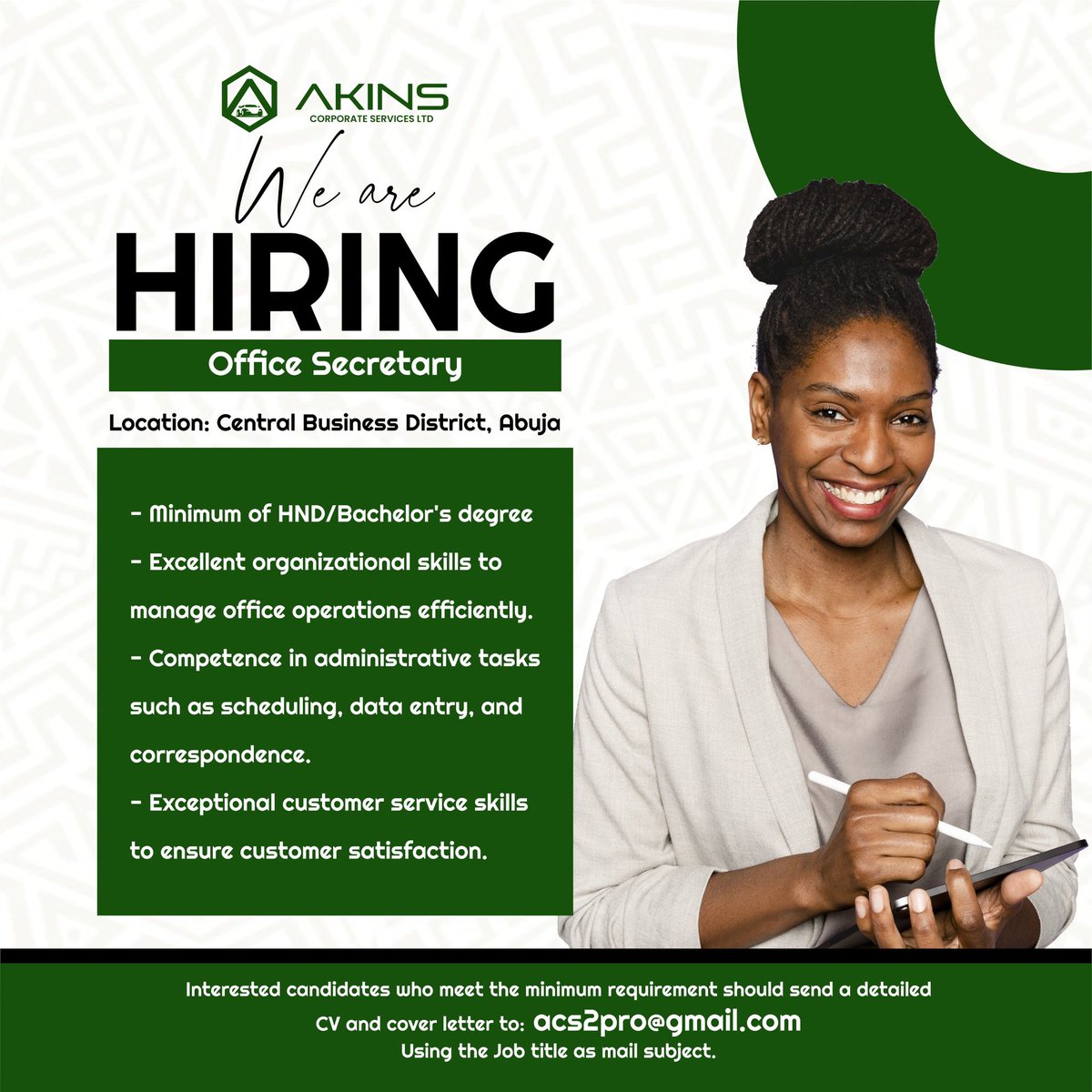 Akins Corporate Services Limited tweet media