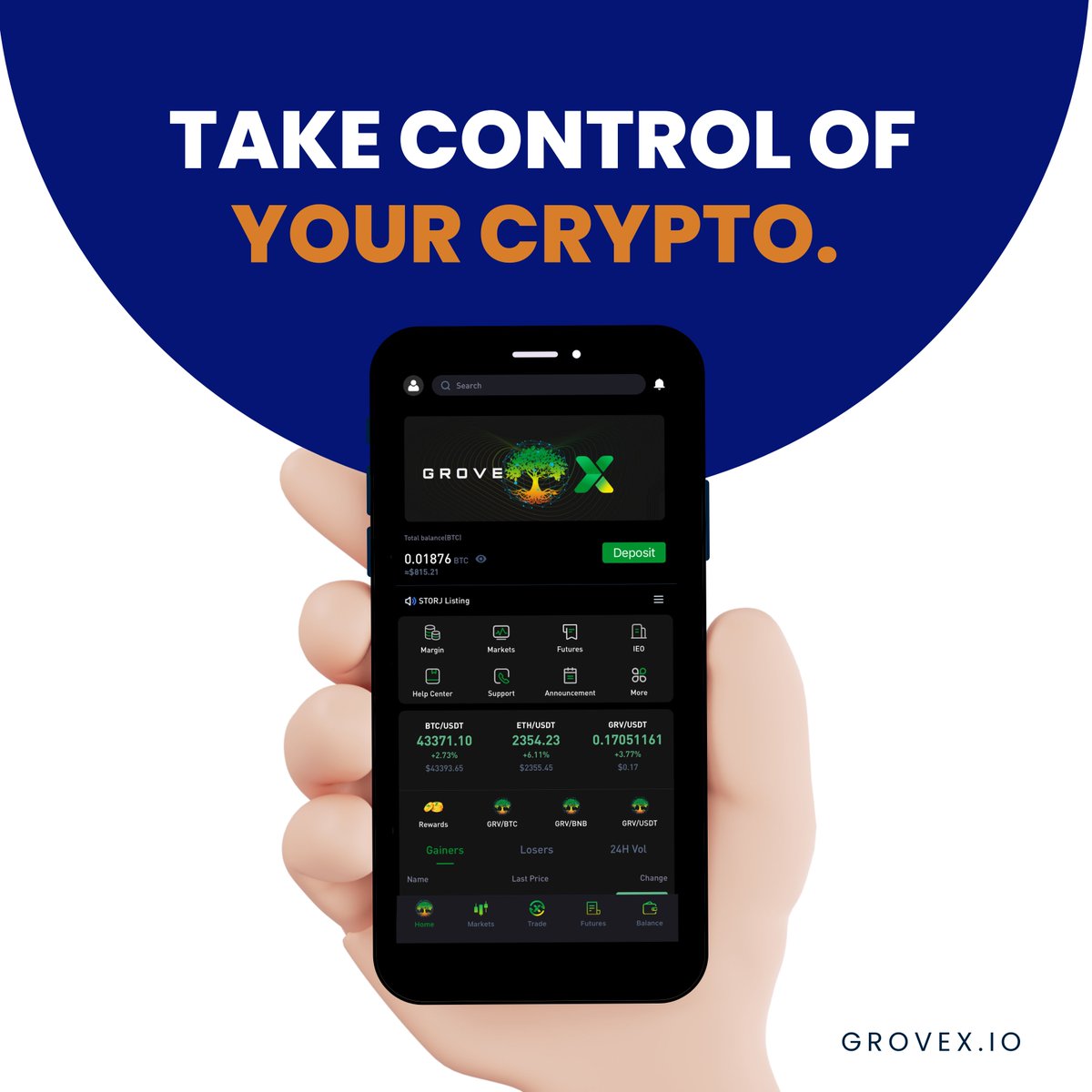 Master Your Crypto Voyage with the #GroveX App: Your Command Center for Digital Currency.📱

Download Now: play.google.com/store/apps/det…

#CryptoPortfolio #Diversify #ListOnGroveX #GroveX #GroveCoin #USDT #ETH #Crypto #Market #CryptoX #cryptocurrency