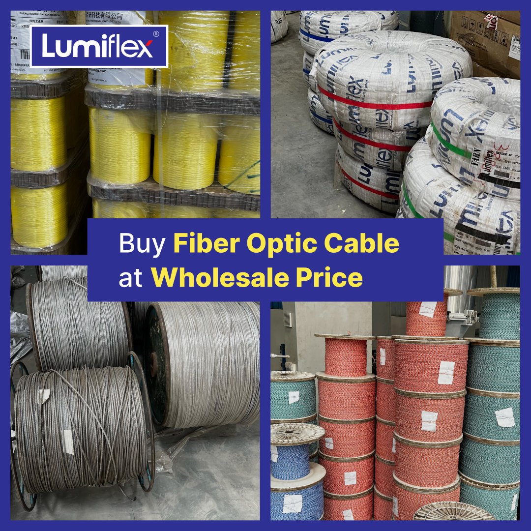 lumiflex_c's tweet image. 🔌 If you are looking for high-quality fiber optic cables, Lumiflex offers customers the opportunity to buy directly from their factory at competitive prices. 

get free sample:- lumiflex.in

Contact no:- 9833834019

Email id:- sales@lumiflex.in

#fiberopticcable