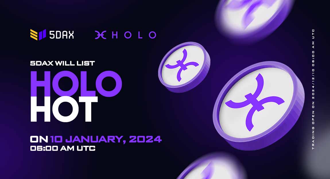 5dax_exchange's tweet photo. 🔔 5DAX has added Holo ( $HOT) trading pair at 07:00 AM UTC on 2024/01/10
@Holochain

➡️ Users can trade with HOT/USDT

👉Full news: https://t.co/i6lLS3Y4tR

#NewListing  #5DAX  #holochain  #Holo  #HOT  #cryptonews  #tradingcrypto https://t.co/KLDXKJKEmo