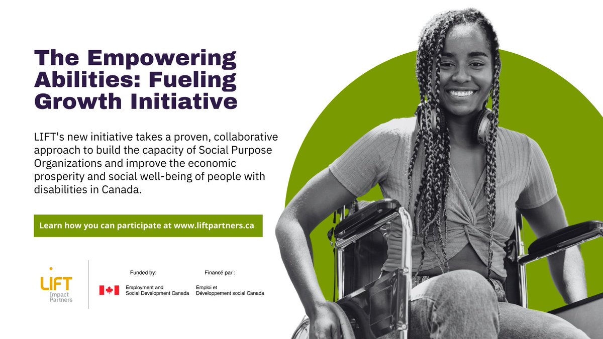 📢 We are excited to announce LIFT's next capacity-building initiative aimed at growing the #impact of Social Purpose Organizations that are removing barriers, improving #accessibility, and fostering a more #inclusive country for all. 

Apply today: liftpartners.ca/rfq-1