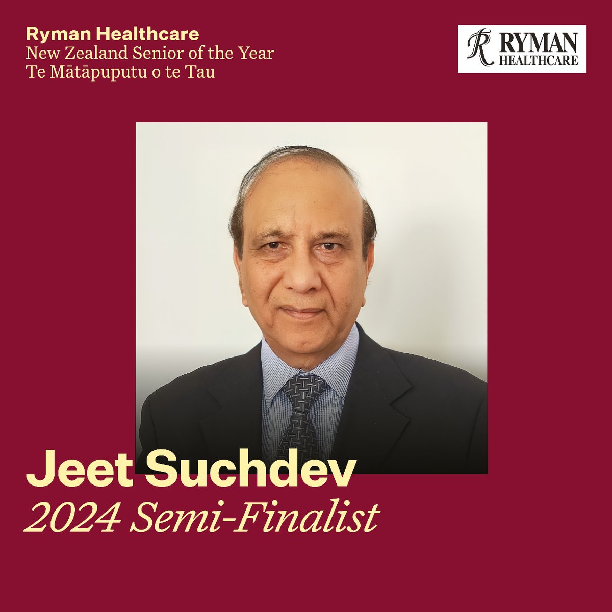 NZeroftheYear's tweet photo. Introducing, 2024 @RymanHealthcare Senior New Zealander of the Year Semi-Finalist Jeet Suchdev!
@jeetnz1 is a well-known community leader who has dedicated his life to building a safe and inclusive Aotearoa.

Learn more about all 70 of your Semi-Finalists via the link in bio! https://t.co/tR1N3ySaNG