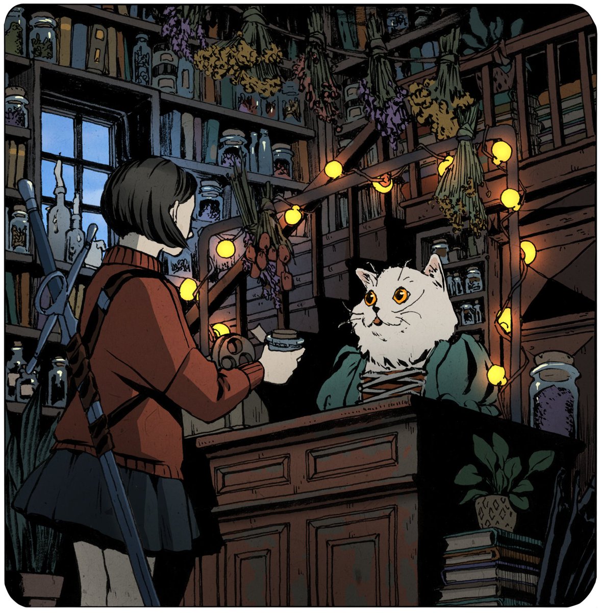 KononenkoElena's tweet photo. Hello #PortfolioDay ! My name is Elena and I'm an artist, work with ink on paper, like fairytales and forests! https://t.co/lV9BeFx7Zj