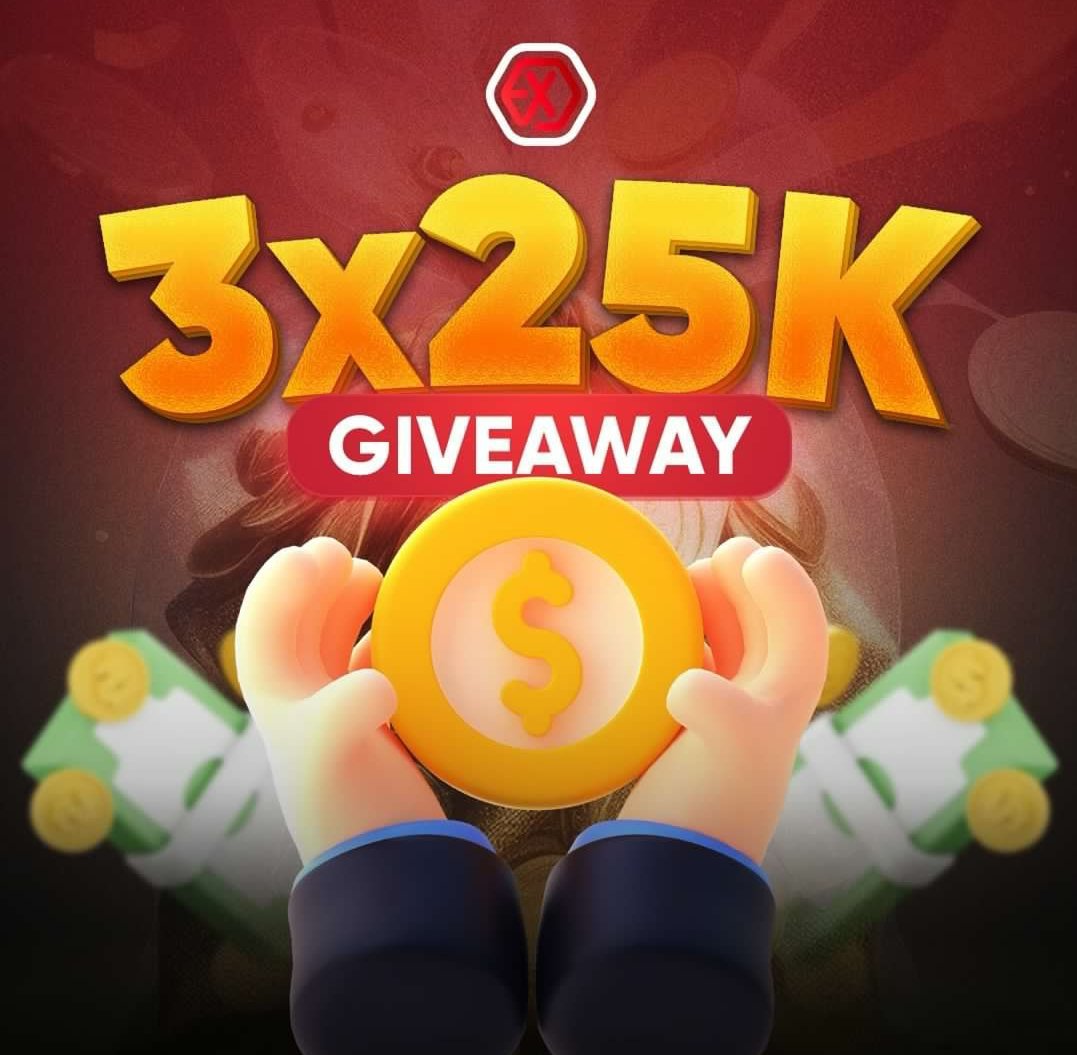 3×25k FUNDED ACCOUNT 💵
GIVEAWAY ALERT!!!🎁

Criteria to enter 🎯

- Follow @ExoFunding 

- Follow @abazdj

- Tag 3 friends in the comments

- Like &amp; RT this post

Winners in 96hrs