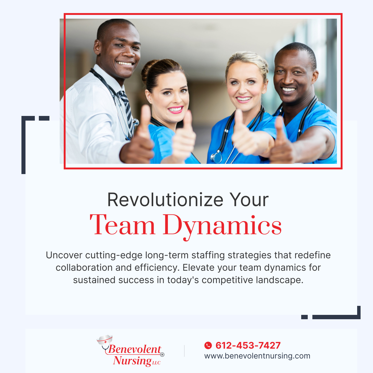 BenevolentMN's tweet photo. Elevate your workforce with precision and efficiency with Benevolent Nursing LLC. Our long-term staffing solutions are designed to propel your business forward.
#LongTermSolutions #HealthcareStaffing #WoodburyMN https://t.co/TDmfuhgOio