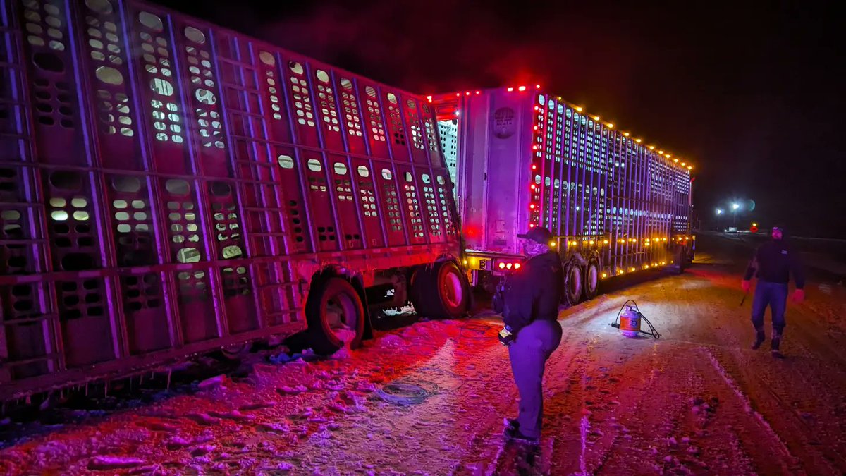 TornadoTimmy's tweet photo. A fire, a blizzard, a cattle "rescue", and numerous other calls. Definitely earning that paycheck the last few days on little sleep. I wouldn't have it any other way. #EMLife https://t.co/TAzafLl6au