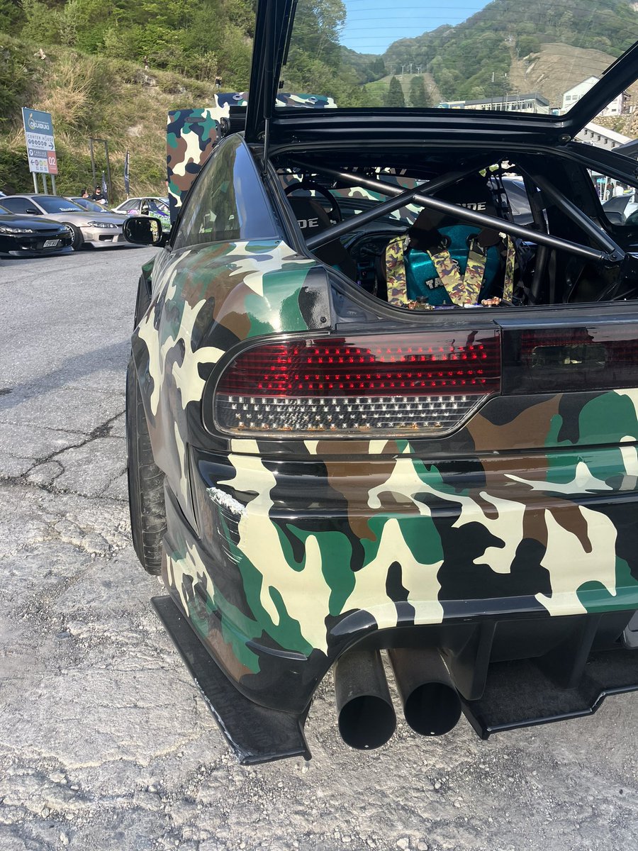 tapthewall1's tweet photo. この車だけは置いておこうと色々悩んだ結果…
迷彩180SX 売りたいと思います。
即ドリ、一時抹消、改造箇所多数…
購入意思のある方のみdmにて商談致します。
お待ちしておりますm(_ _)m
#車売ります #180SX #RPS13 #カモエイティ #ドリフト #即ドリ #日産 #NISSAN https://t.co/jaRpX9cYR2