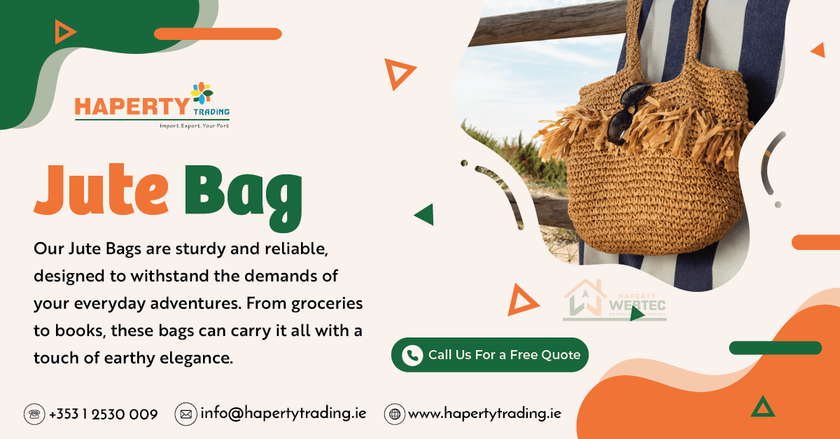 HapertyTrading's tweet photo. The natural strength of jute ensures that your bag can handle the daily hustle and bustle with ease. So, while you make an eco-conscious choice, you're also investing in a durable, long-lasting fashion accessory. 😁😍

#jutebagdeals
#jutebags
#jutebagsforsale
#bagsale
#jute https://t.co/nc3OS56trQ