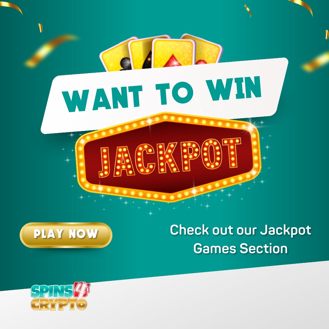Spins4Crypto's tweet photo. Looking for some thrill today?

Play our jackpot games today and stand a chance to win big🤑

Play Now!
🔗https://t.co/llwF0dpckH

#pokerface https://t.co/YqujoP7aAM