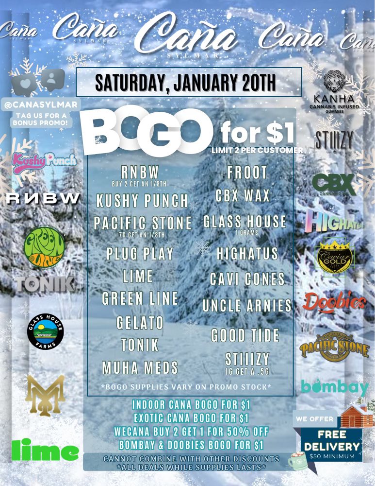 Cana Sylmar’s 20th Event - Saturday, January 20th 

⏰ 8:00 AM - 10:00 PM

📍13509 Hubbard St. Sylmar, Ca 91342

#The20thEvent #CanaSylmar