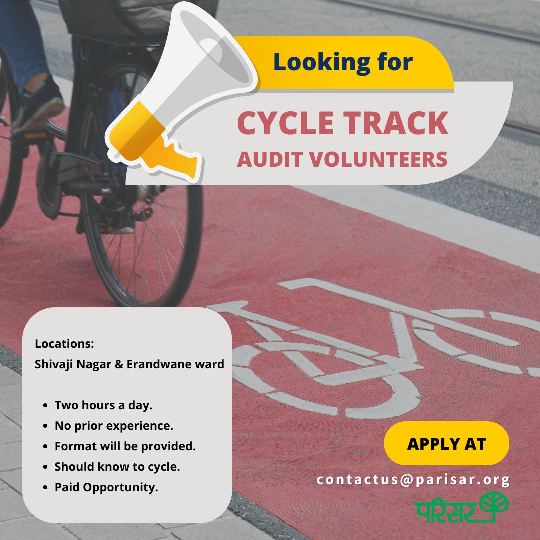 Enjoy cycling, but tired of inadequate infrastructure? Join and help us actively to improve it. Contact us now..

#cycling #pune #cycleplan #bikelove #citycycling #punecycling #roadcycling #instacycling #punecyclists