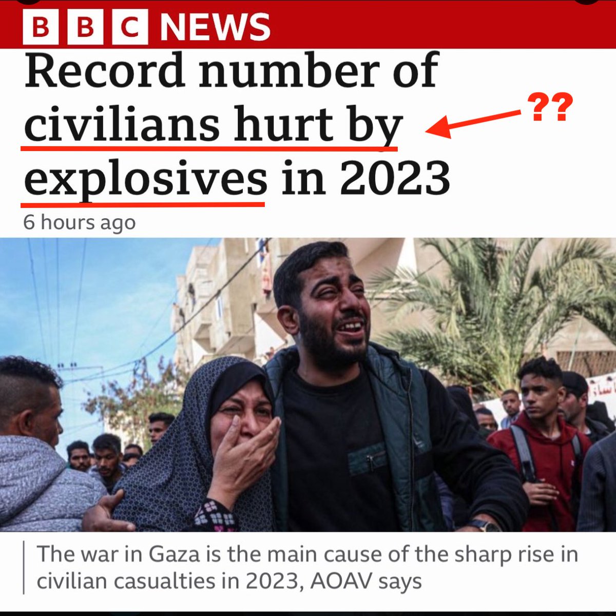 What an incredible way of describing people being bombed.