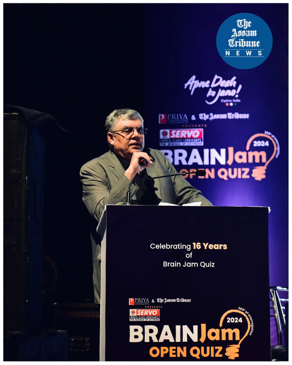 assamtribuneoff's tweet photo. Highlights from the 2024 Brain Jam Open Quiz: Brainjam Open Quiz '24 wrapped up with electrifying vibes and a house full of energy!
#theassamtribune #brainjam #quiz #guwahati https://t.co/qP8wIHjwbB
