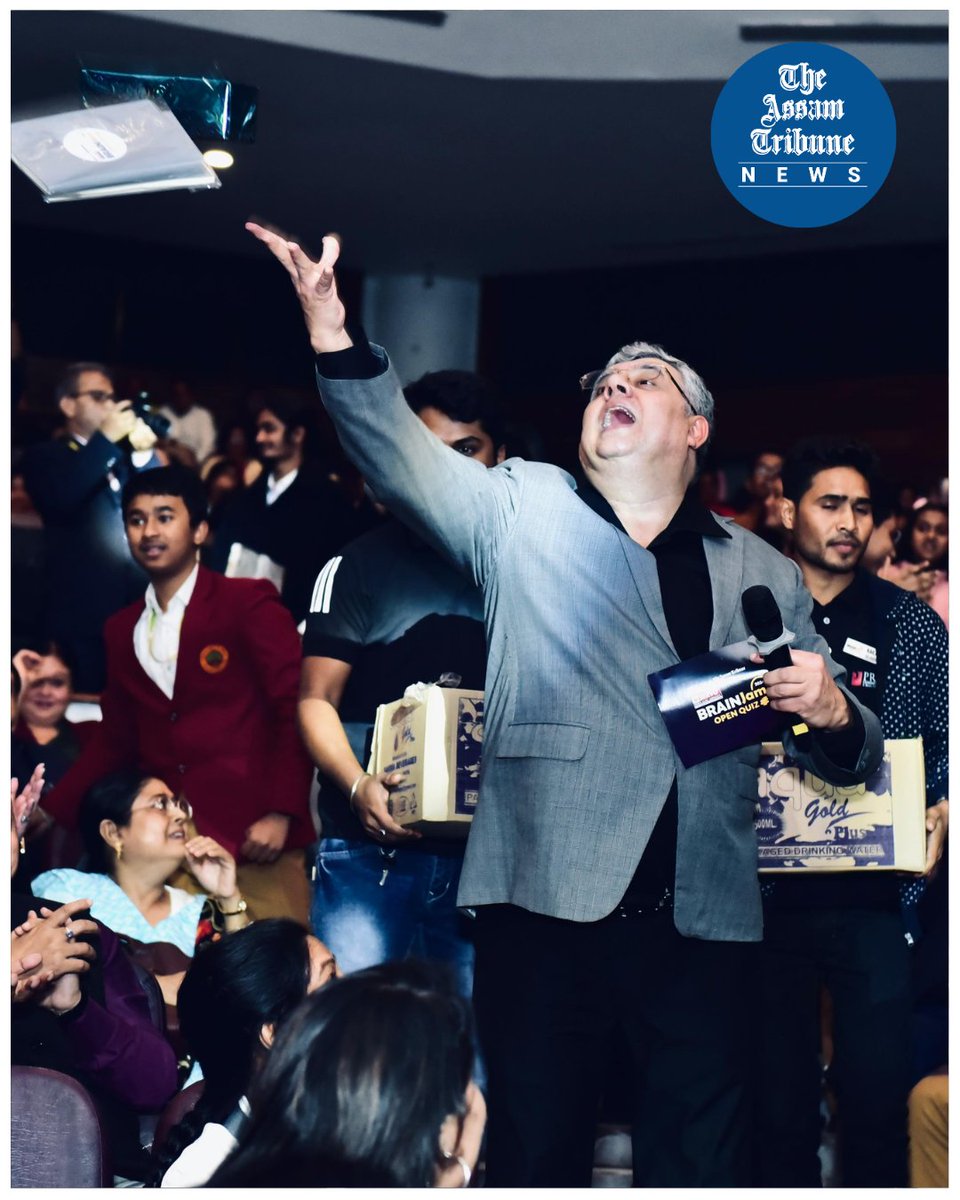 assamtribuneoff's tweet photo. Highlights from the 2024 Brain Jam Open Quiz: Brainjam Open Quiz '24 wrapped up with electrifying vibes and a house full of energy!
#theassamtribune #brainjam #quiz #guwahati https://t.co/qP8wIHjwbB