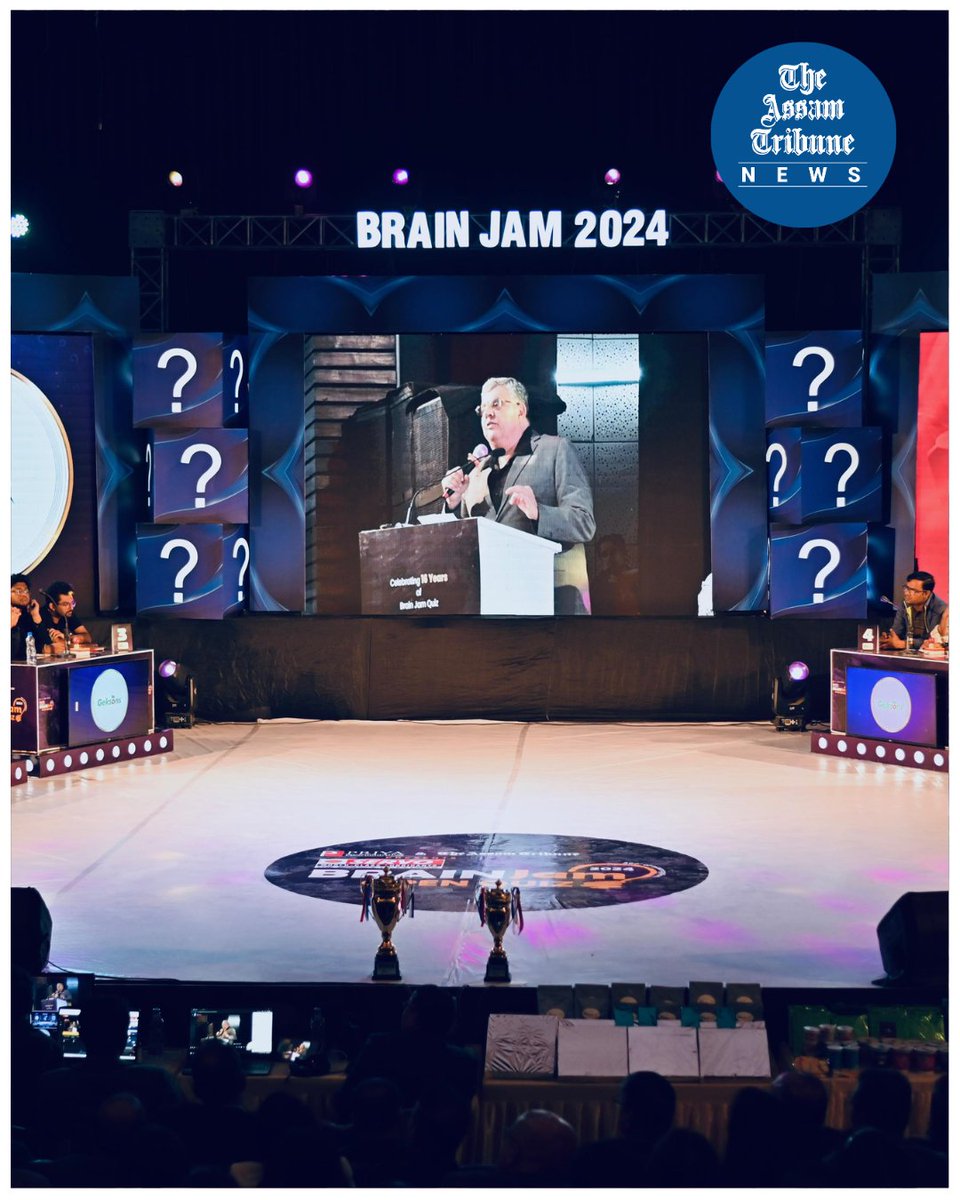 assamtribuneoff's tweet photo. Highlights from the 2024 Brain Jam Open Quiz: Brainjam Open Quiz '24 wrapped up with electrifying vibes and a house full of energy!
#theassamtribune #brainjam #quiz #guwahati https://t.co/qP8wIHjwbB