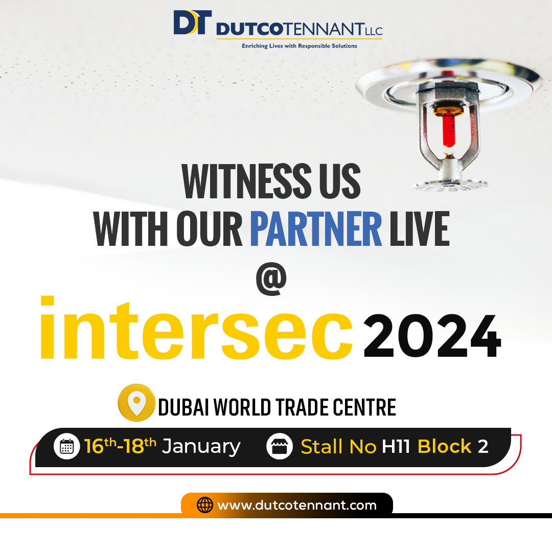 Dutcotennant's tweet image. Prepare yourself for an extraordinary experience as we showcase #Paratech UL-listed Flexible #Hose Systems and high-quality #Sprinkler Heads at #Intersec 2024. Uncover extensive insights about our showcase by navigating to shorturl.at/juvyN
#firefighting  #DutcoTennantLLC