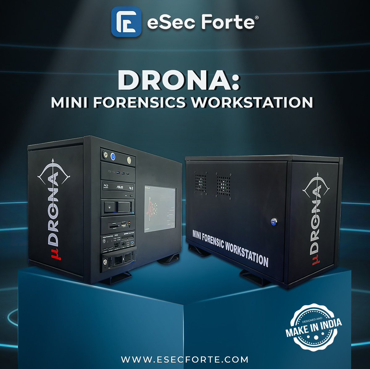 Introducing the DRONA:Mini Workstation a Make In India(MII) product - Esecforte's latest innovation that redefines adaptability! . . . #Drona #esecforte #forensics #Cybersecurity #dfir #digitalforensics #esecfortians