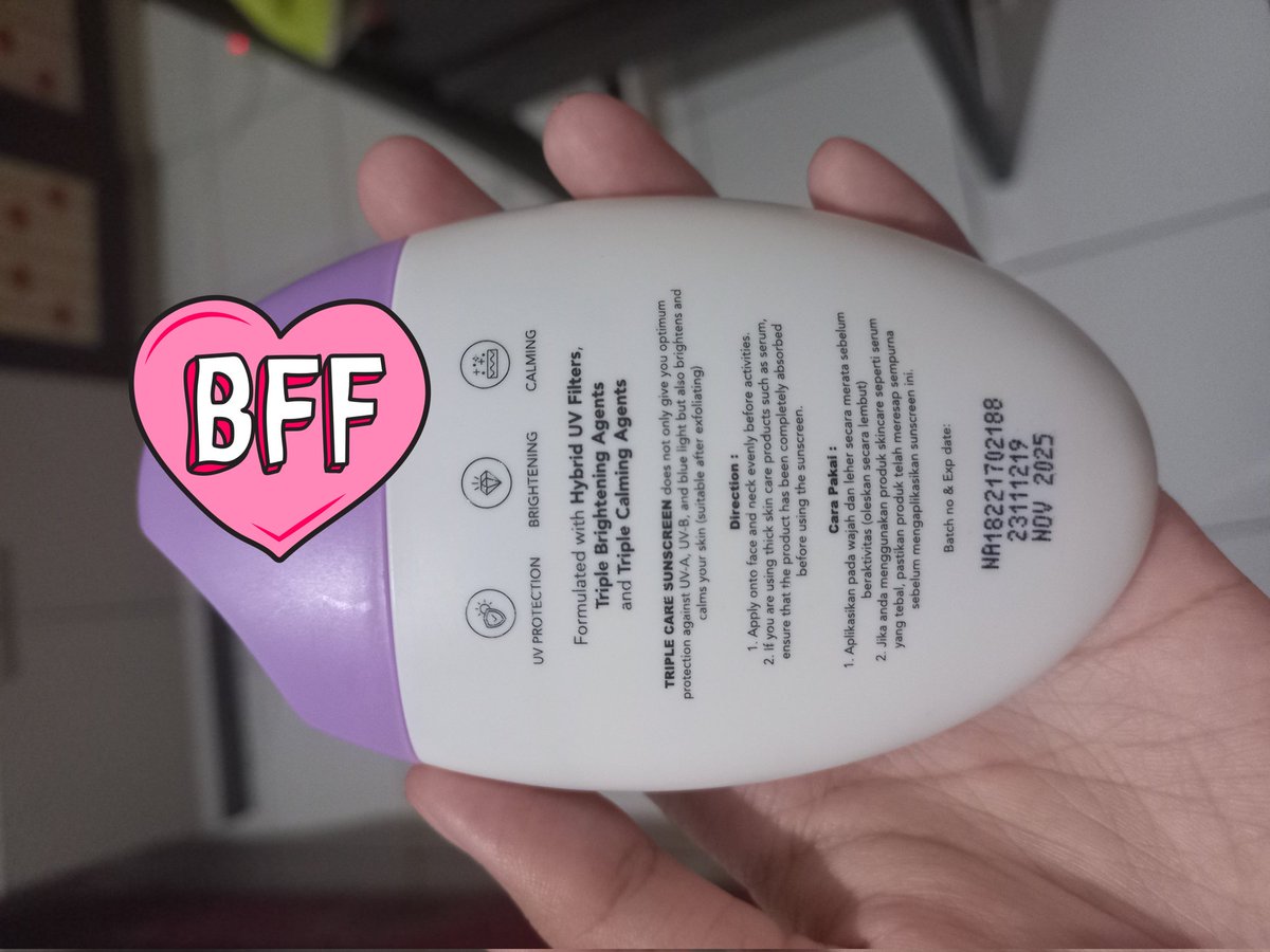sechanyaa's tweet photo. wts preloved facetology sunscreen, dijual karna ga cocok, dom bandung bisa oren 38k
#zonauang wtb wtb https://t.co/Z88Zc6yjCq
