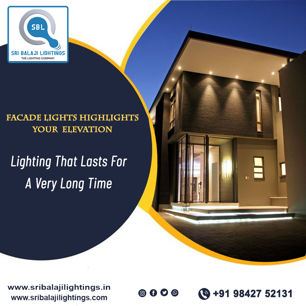 Sri balaji lightings ✅Facade Lights Highlights Your Elevation 'Lighting that lasts for a very long time' ☎For enquiry call us 9842752131 sribalajilightings.com #sribalajilight #smartlighting #fancylights #downlight #smartlighting #ledropelight #ropeledlight #wallmounted
