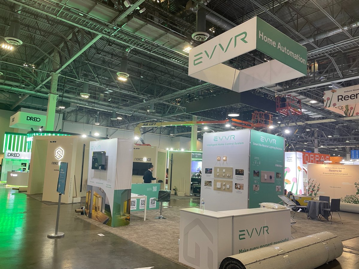 evvrautomation's tweet photo. Day 1 of #CES2024 was a blast! π Thanks to all who visited our booth. Can't wait to welcome more of you to experience our smart tech solutions in the coming days. Open to collaborations and buzzing about what's to come! #EVVR #TechInnovation #GreatStart #CES2024 #LasVegas https://t.co/4iTTSV5jxE