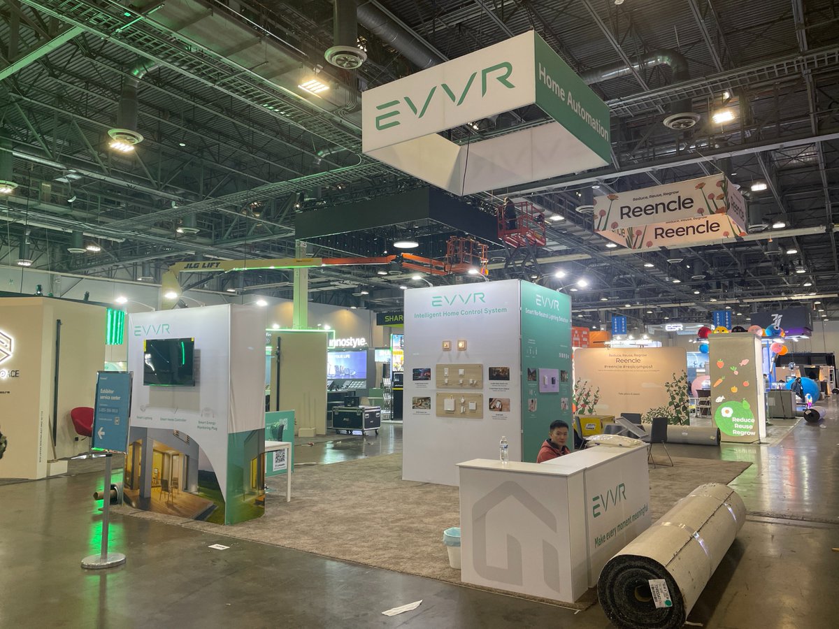 evvrautomation's tweet photo. Day 1 of #CES2024 was a blast! π Thanks to all who visited our booth. Can't wait to welcome more of you to experience our smart tech solutions in the coming days. Open to collaborations and buzzing about what's to come! #EVVR #TechInnovation #GreatStart #CES2024 #LasVegas https://t.co/4iTTSV5jxE