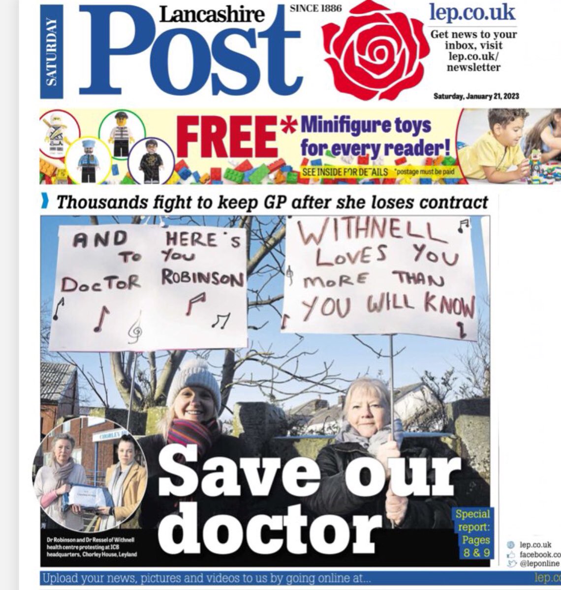 france_lou's tweet photo. We fought so hard to save our Doctors surgery last year.
It was covered by the local and national media.
This month the @LSCICB will tell us who run it for the next 15 years.
🤞 it’s our fab NHS GP
@PMGallagher1 @theipaper @lancstelegraph @pulsetoday
#NHS #SOSSaveOurSurgery https://t.co/l1CVuvKdcu