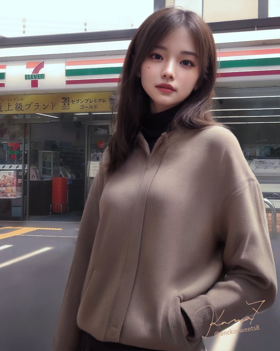 anckosweets8's tweet image. あ、おつかれー。ちょぉコンビニ寄ってってもええ？コーヒー奢ったげるで😌でも安い方な🤭あ、そういえばスムージーマシーンてもう見た？

※日常シチュエーション芸チャレンジ
#AIfusion #faceapper #selfie