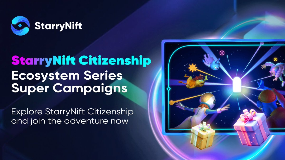 StarryNift's tweet photo. 🎉 Exciting News! Our 'Daily Streak' feature is now live!

🚀 Get ready for the StarryNift Citizenship Ecosystem Series Super Campaigns - a celebration of this new launch!

🔗 Start your Daily Streak adventure today: https://t.co/3BHdvlBDID 

👀 More info: https://t.co/004xgoMgWe

#StarryNift #Web3 #DailyStreak #SuperCampaigns