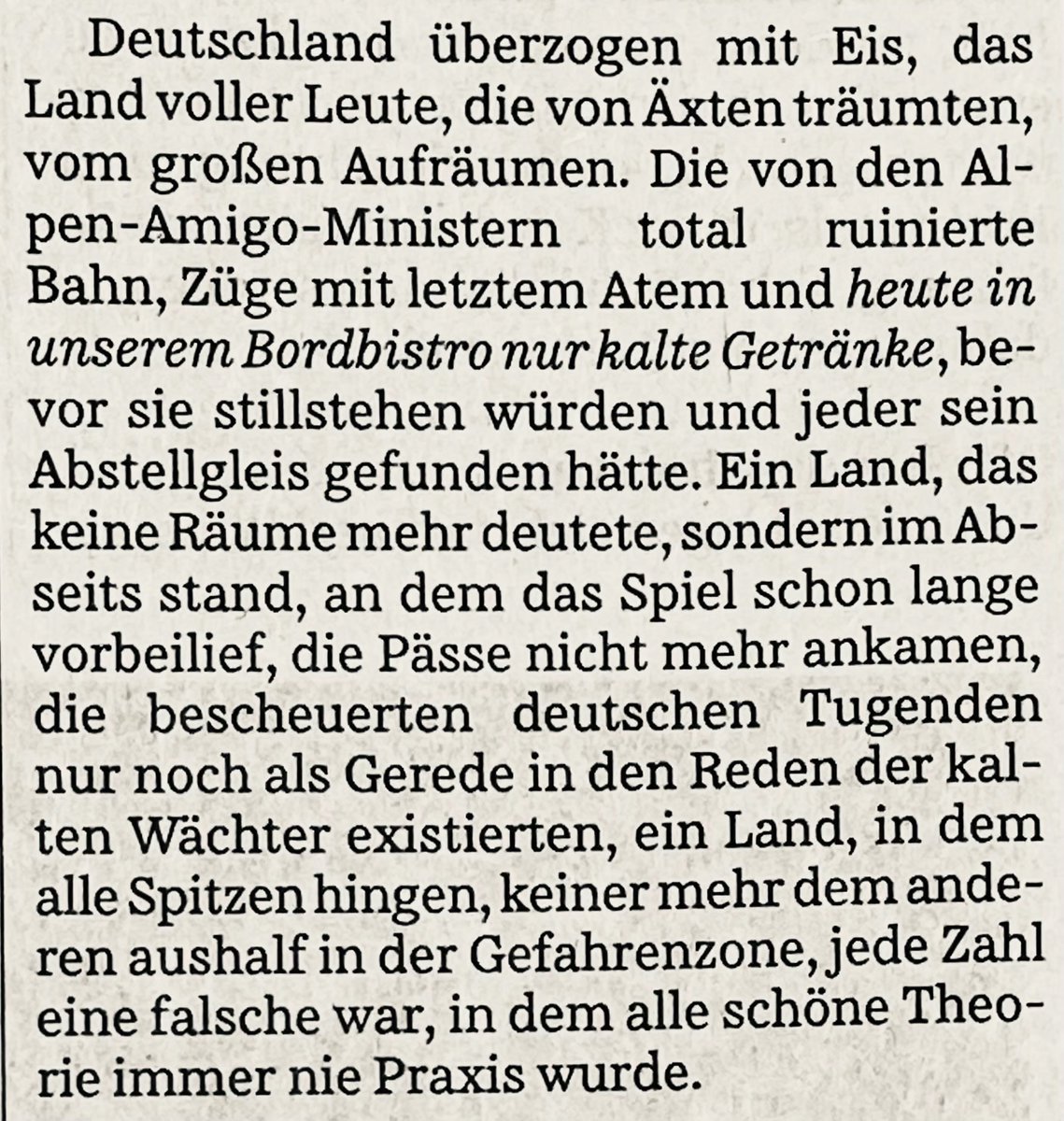 boris_holzer's tweet photo. „Ein Land, das zu spät kam und dachte, man könnte Zuspätkommen entschädigen.“ - Albert Ostermaier zum Tag, an dem Franz Beckenbauer starb: https://t.co/grGo61FcTW https://t.co/Z1c7eqIIdW