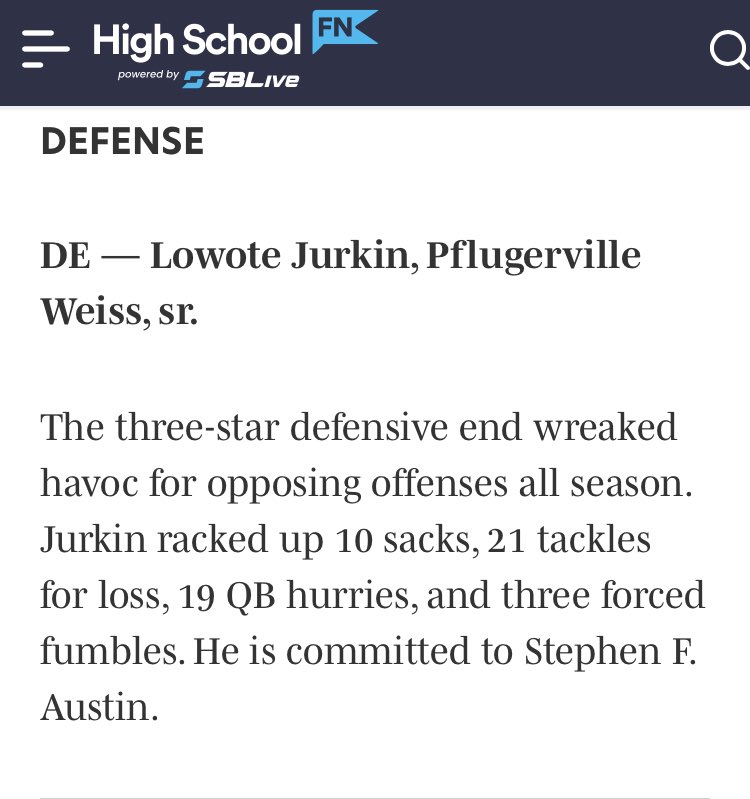 LowoteJurkin's tweet photo. Blessed to make All-CenTex First Team Defense! @Coach_Hughes2 @_CoachEnnis @CoachTyWarren @CoachMutz @CoachCarthel https://t.co/wuvxk8mp0o