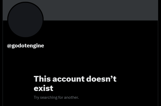 gdscript's tweet image. Is it just me that @godotengine twitter account got nuked? #indiedev #Godot #GodotEngine Can you look into this @elonmusk