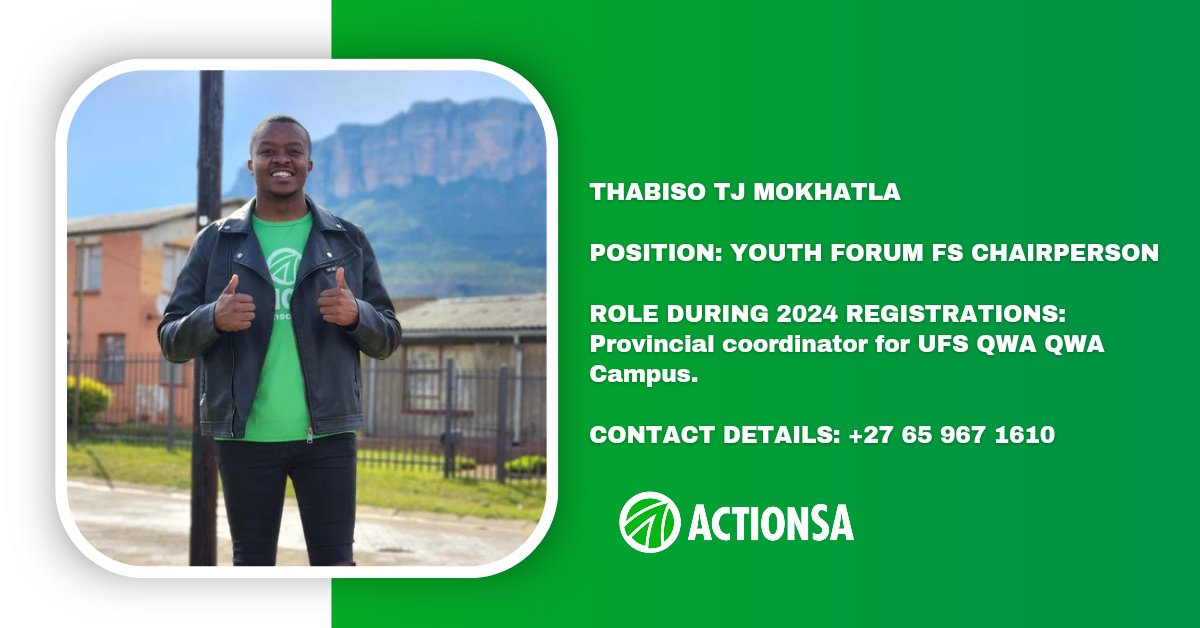 ActionSA_FS's tweet photo. THE VOICE OF YOUNG PEOPLE MUST BE HEARD.

The following young leaders will coordinate ActionSA structures in the following university campuses across the province. This is a step towards the right direction, and young people must take charge of their own destiny. #Youth #FS https://t.co/m1Tfor8g9U