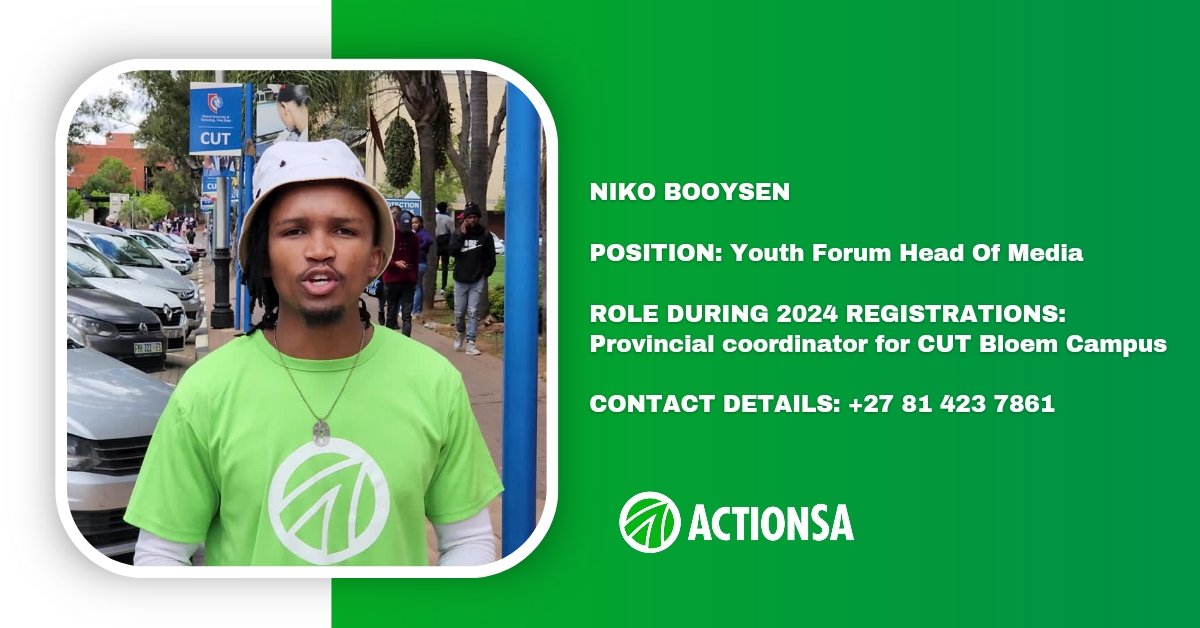 ActionSA_FS's tweet photo. THE VOICE OF YOUNG PEOPLE MUST BE HEARD.

The following young leaders will coordinate ActionSA structures in the following university campuses across the province. This is a step towards the right direction, and young people must take charge of their own destiny. #Youth #FS https://t.co/m1Tfor8g9U