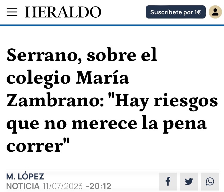 Maylalat's tweet photo. @zaragoza_es Pedimos sentido común y coherencia…. #porunmariazambranoseguro https://t.co/vrR4wT6bFW