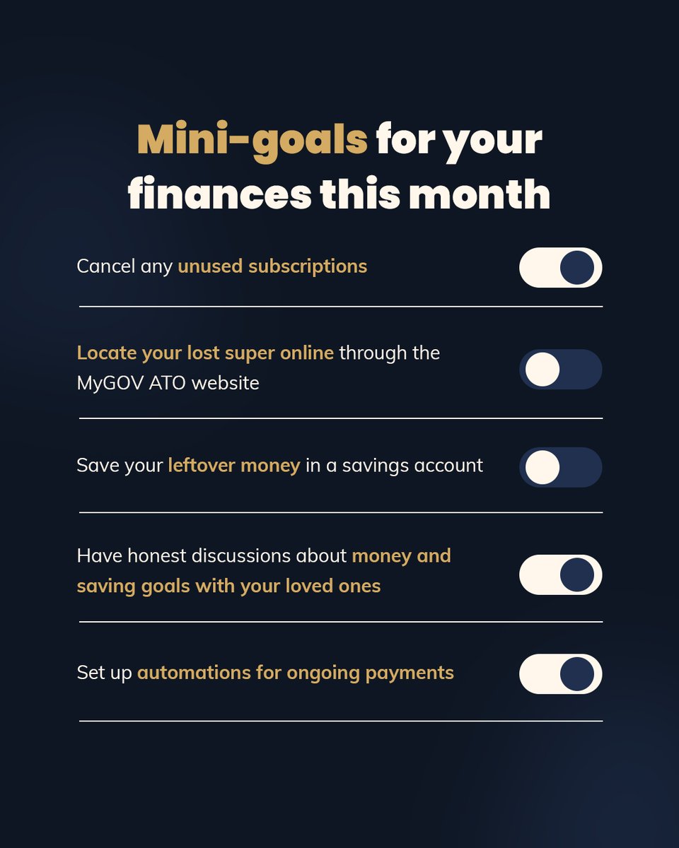 Hejazfs's tweet photo. What mini-goals are you setting for your finances this month? https://t.co/w5Uvv5d7ML
