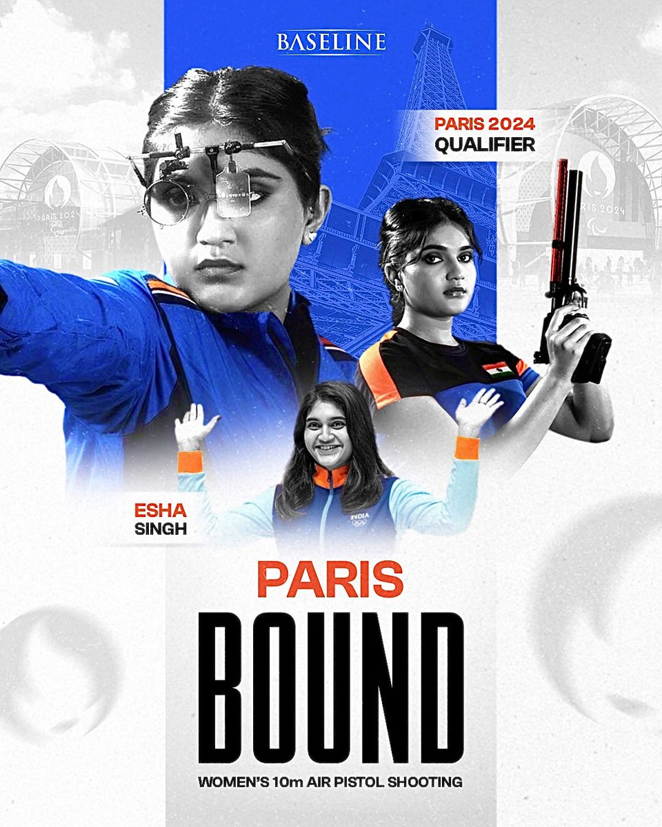 Congratulations, Esha Singh! 🥇 An outstanding performance and Gold Medal in the Asian Olympic qualification event have not only secured India's 15th quota at the Paris Olympics but also filled the nation with pride. Well done! 🇮🇳👏 #TeamBaseline #Shooting