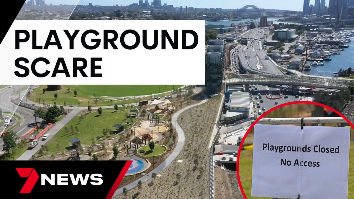 More grief for Sydney's troubled Rozelle Interchange, already plagued by traffic jams and confusion. Less than a month after it opened, the Rozelle Parklands has been found to be contaminated by deadly asbestos in a childrens' playground. youtu.be/W7ogzGwEHWQ <a href="/Sacre88/">Tom Sacre</a> #7NEWS