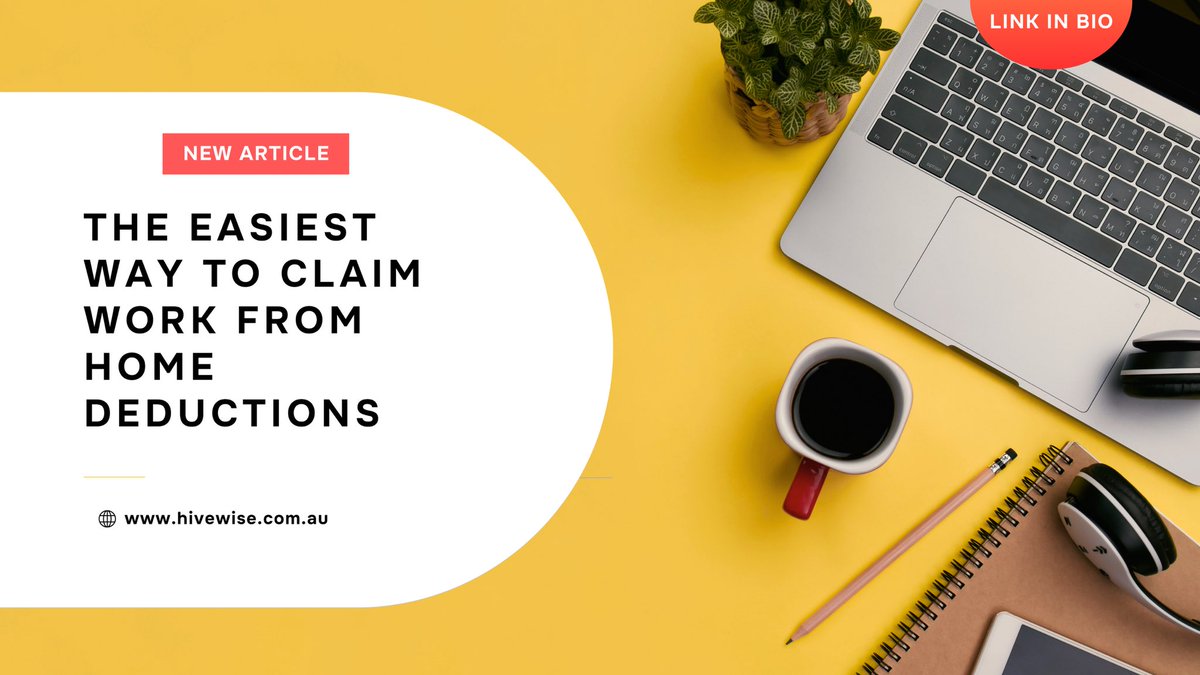 hivewise_au's tweet photo. 👩🏻‍💻If you work from home there’s a simple way to claim a tax deduction for this

💸 The ATO’s Revised Fixed Rate method, you can claim 67 cents for every hour you work from home

🤓Read the full article for our top tip on how to keep track of your hours

🔗https://t.co/ciTh6OEHqG https://t.co/wlRaAxnYWD