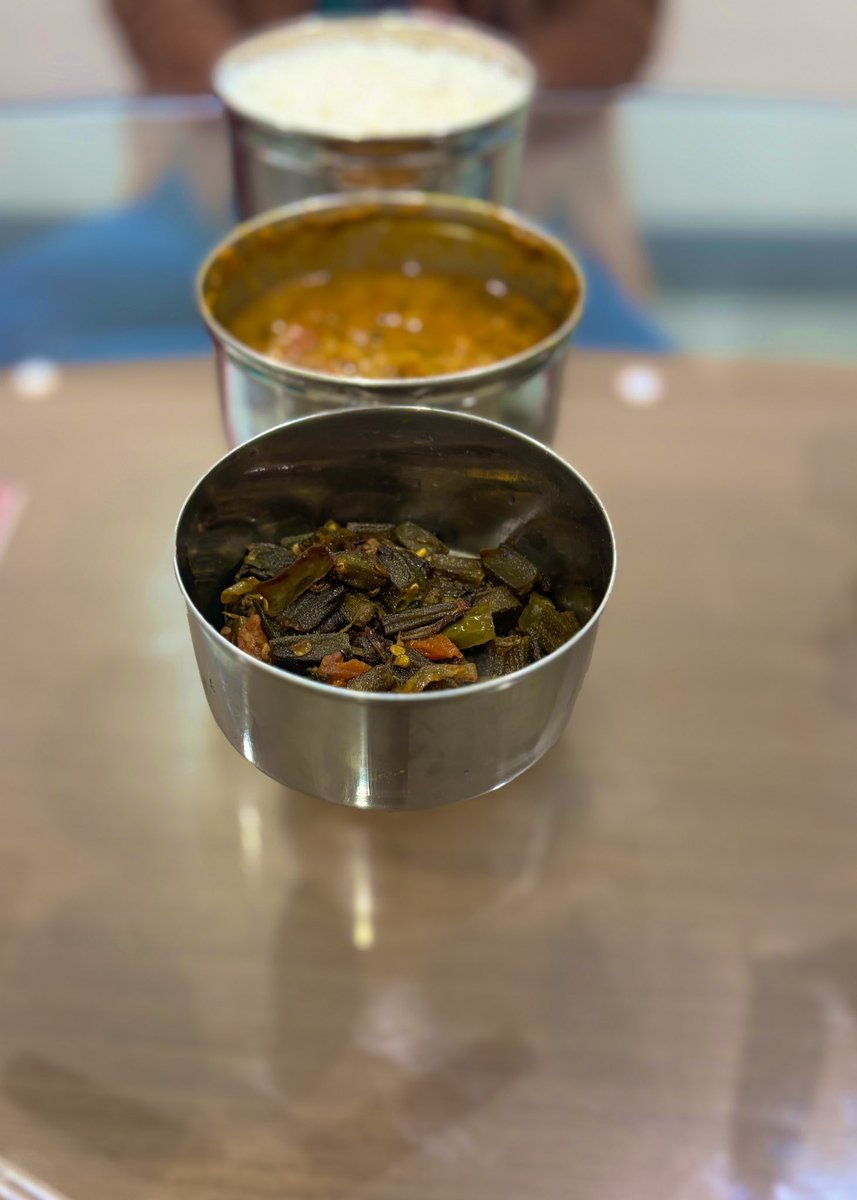 Akhila_doc's tweet photo. Imagine someone insisting on an early lunch because they're planning a small evening food party and want you to be prepared and enjoy the food later. ๐ Yes, these people exist, and they happen to be my staff. ๐
#Dal #BendiFry !! #Foodies https://t.co/6Y0qZBNTKH