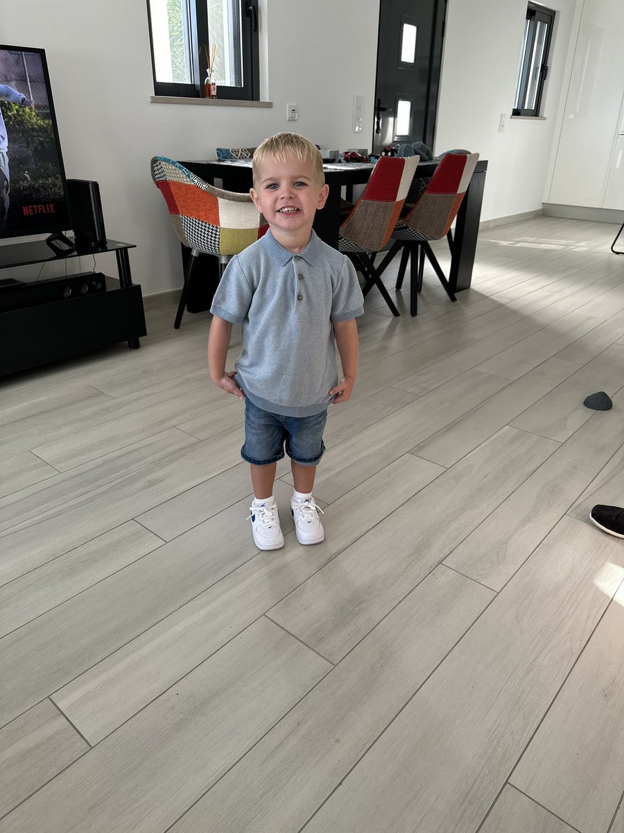 LewisAJKing's tweet photo. Happy 3rd Birthday to this little legend 🥳🎈🎁 you’re a cheeky little fucker but we love you so much. Have a great day mate 🩵 @Hannah__King89 https://t.co/KYUnNlGoZJ