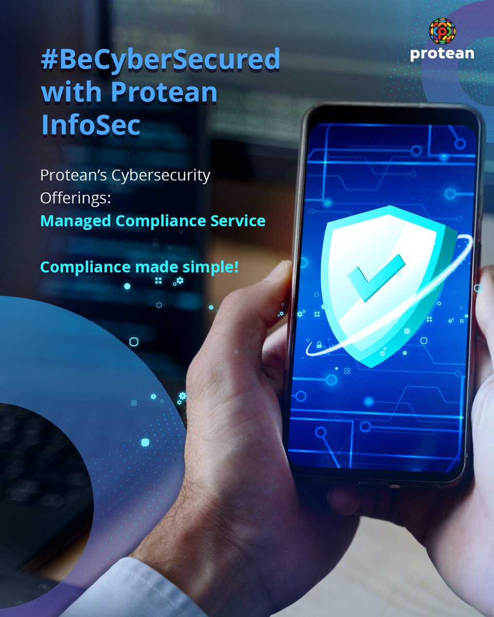 ProteanEgovTech's tweet photo. 🔎Don't lose your way! Let our comprehensive Managed Compliance Service be your trusty guide.

Navigating the complex seas of regulations is non-negotiable in today's business world. Compliance isn't just a choice; it's a necessity.

🚀 Our Managed Compliance Service is your compass, ensuring your business sails smoothly through the ever-evolving regulatory landscape.
