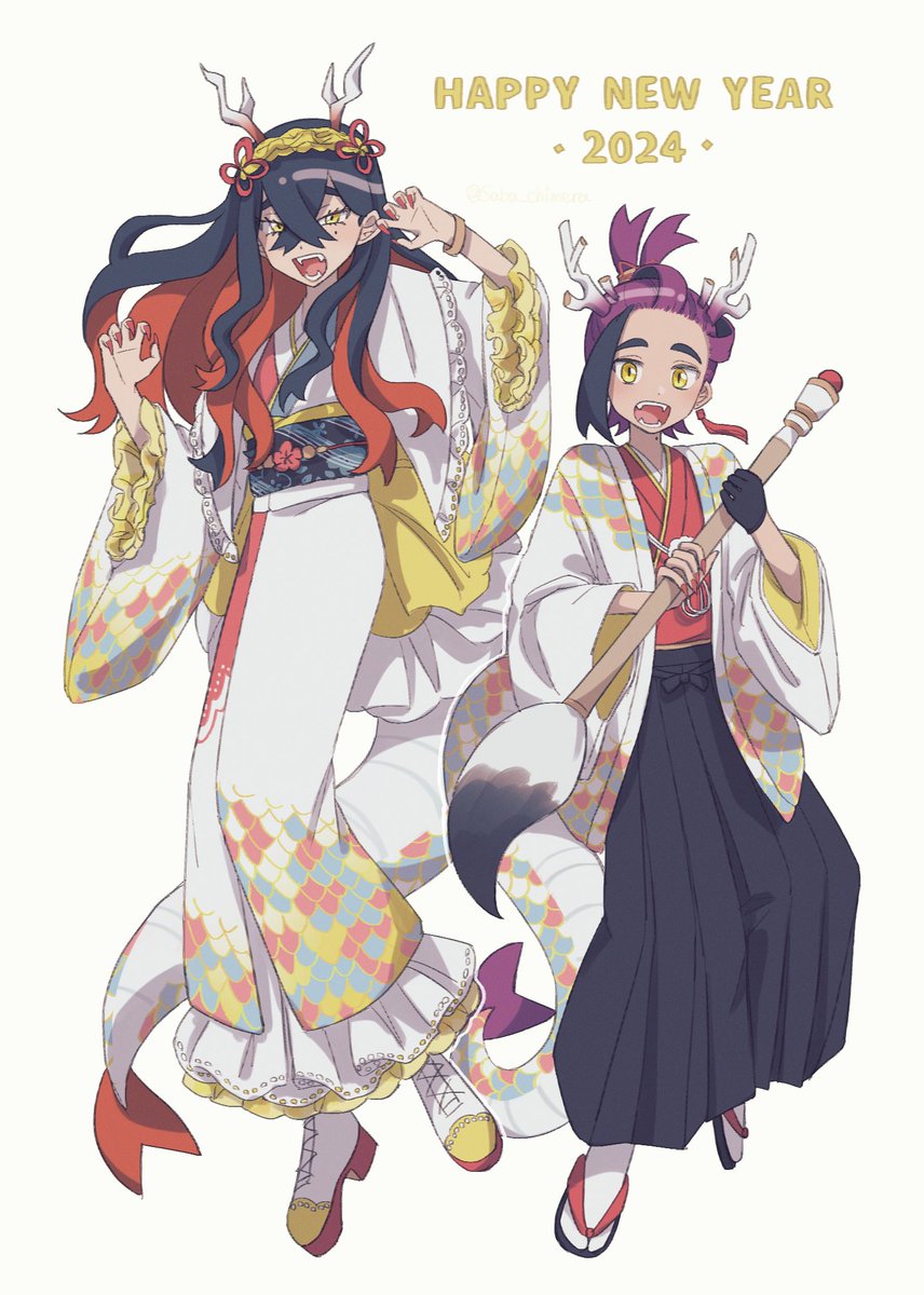 Saba_chimera's tweet photo. 🎍キタカミ姉弟🐉 https://t.co/BWsXhmyLpf