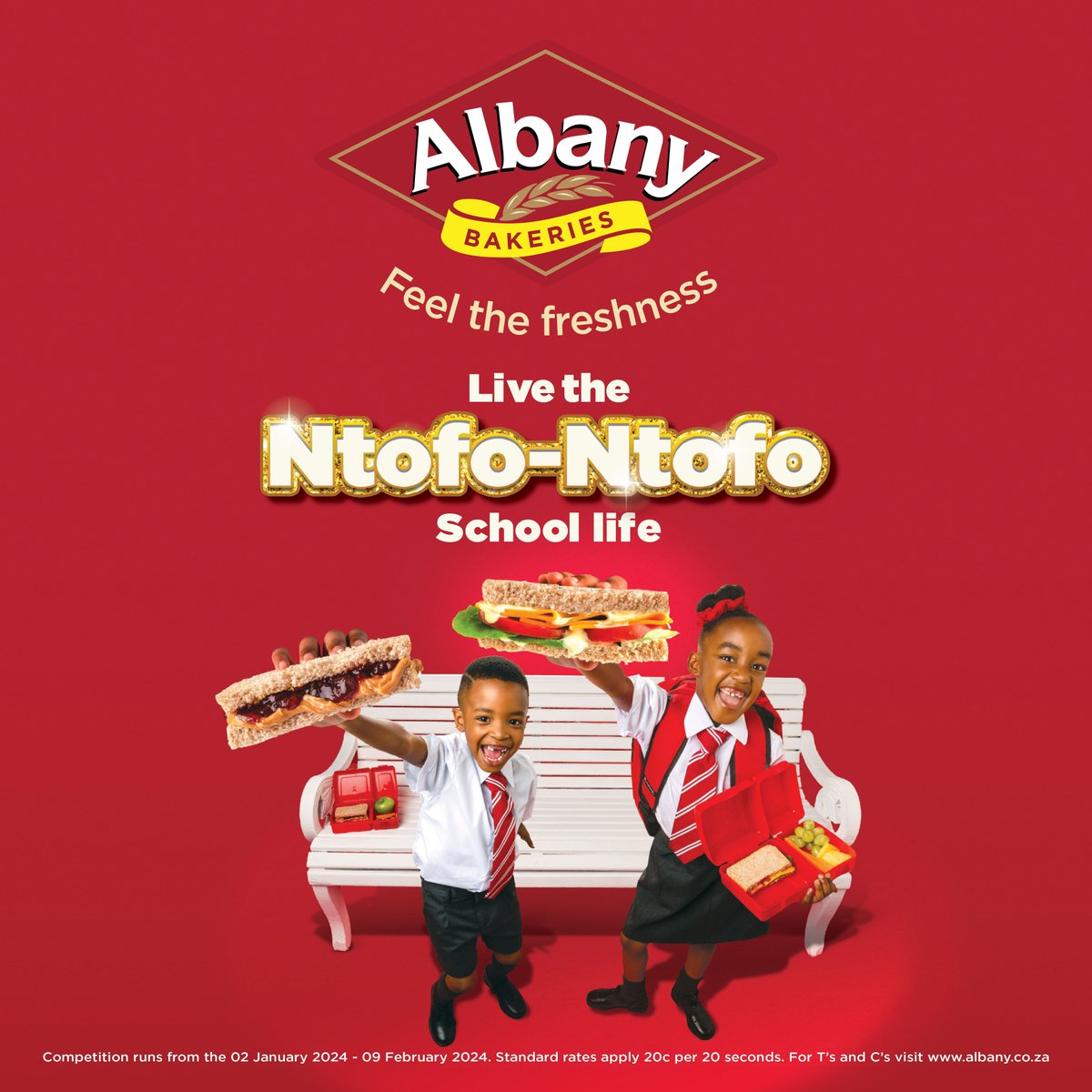 It's time to iron those shirts & polish those school shoes.

Stand a chance to WIN your share of R15,000 with Back To School with Albany.

🎒Post your best 'back to school' photo, tag 947 & @lovealbanybread.
Use #AlbanyLiveTheNtofoNtofoSchoolLife #FeelTheFreshness

Ts & Cs apply