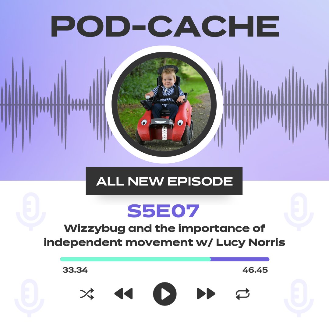 cachealumni's tweet photo. 🎧 𝗡𝗘𝗪 𝗘𝗣𝗜𝗦𝗢𝗗𝗘: Join us as Lucy Norris from @DesignabilityUK tells us about the Wizzybug, a small powered wheelchair designed for young children with mobility challenges 👇
https://t.co/VNeme9HjRb

#earlyyears #disability #accessibility #mobility #wizzybug #cpd #care https://t.co/rCQQOVZi2Q