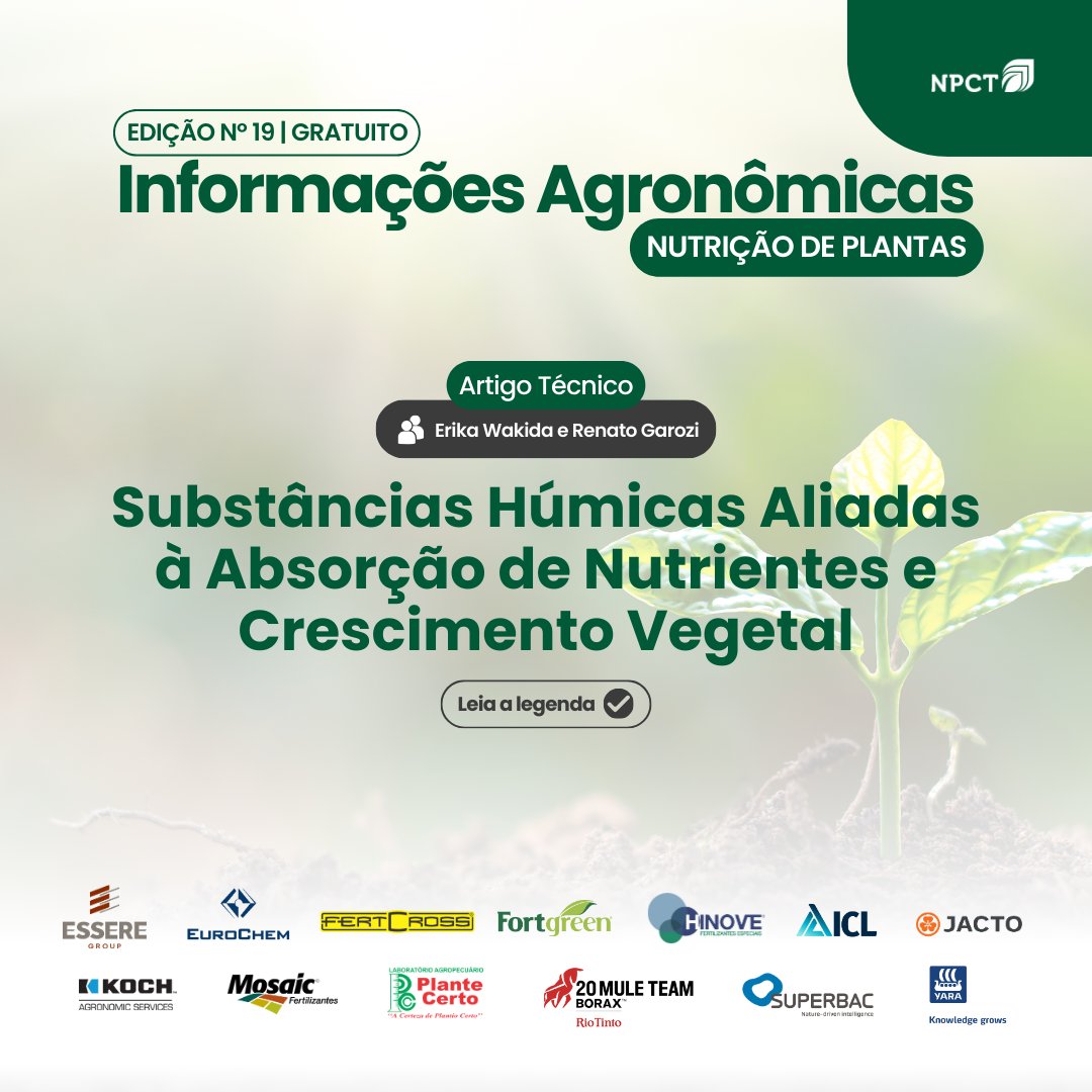 Com base nos resultados obtidos, é possível observar que, de forma semelhante ao que foi apresentado na revisão, houve um aumento no desenvolvimento radicular das plantas de milho tratadas com substâncias húmicas. 

📍 Acesse o artigo completo em npct.com.br/IANutricao