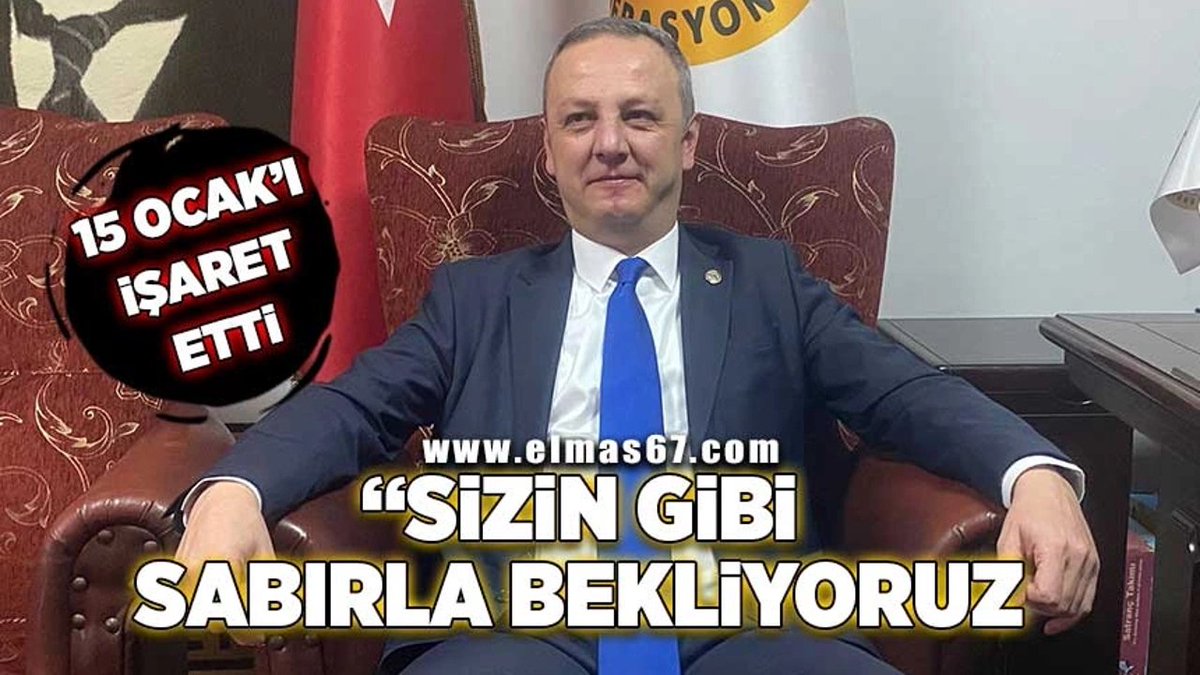 elmas67_TV's tweet photo. 15 Ocak’ı işaret etti: “Sizin gibi sabırla bekliyoruz” https://t.co/AJ7O3RkO2l 
@dromerselimalan https://t.co/6kENeSk70w
