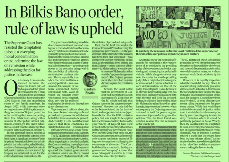 Indian__Polity's tweet photo. Rule of Law and Bilkis Bano Judgment
#RuleOfLaw #BilkisBanoCase #UPSC #GSII #CivilService https://t.co/aEoZpEMqQ7